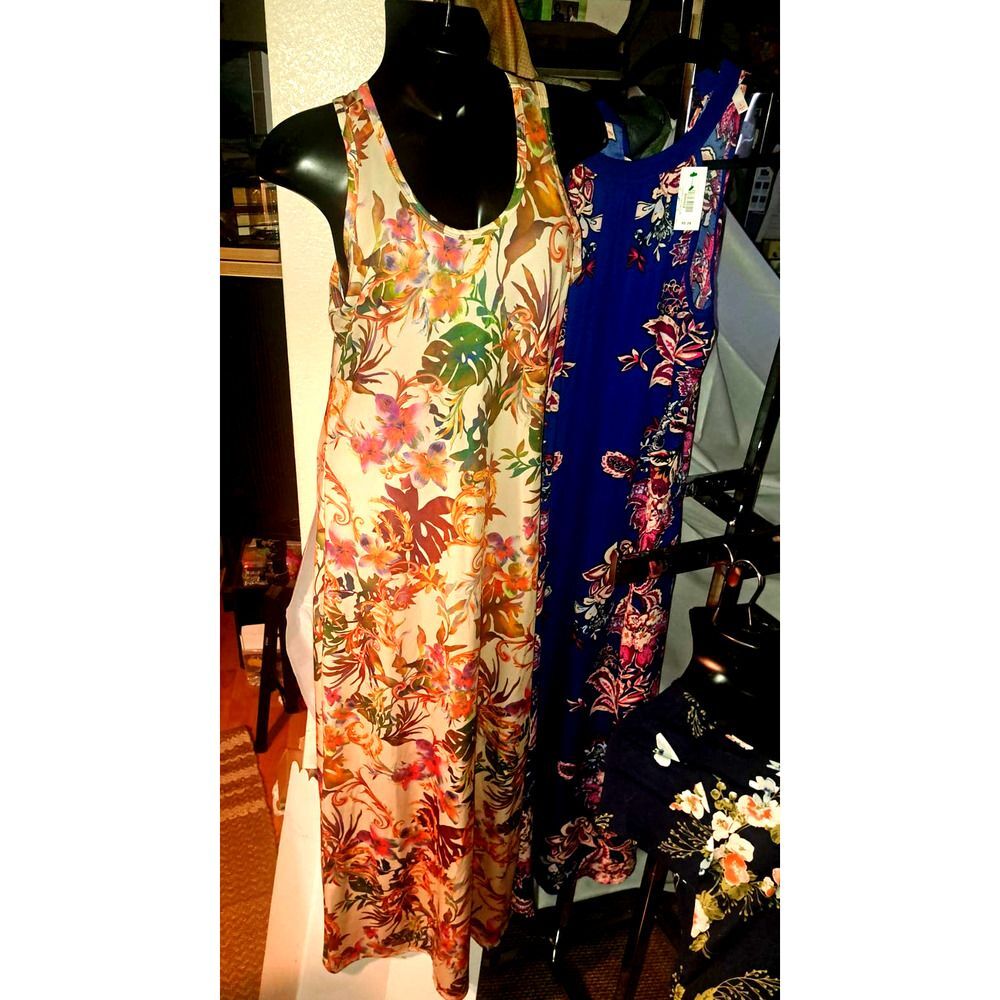SPRING SALE! LOT 8 - Size Large  4 Dresses - Cotton & Spandex Beauties!